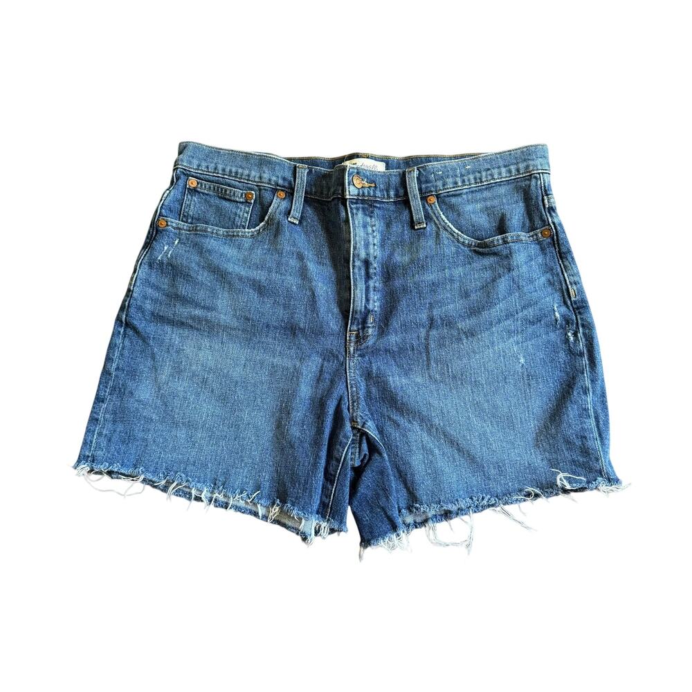 Madewell High Rise Cut Off Denim Shorts Size 32